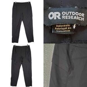 Outdoor Research Pants Womens 8 Black Nylon Cargo Zip Hiking Climbing 32X29